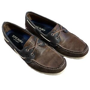 Sperry Top-Sider 2 Eyelet Casual Shoes for Men, Size 9.5 US, 2-Tone Brown